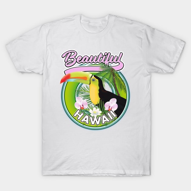 beautiful hawaii travel logo T-Shirt by nickemporium1